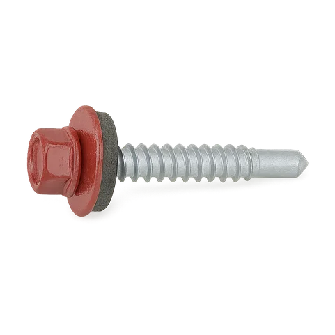 Саморез кровельный по дереву 4,8х70 мм RAL 7024
