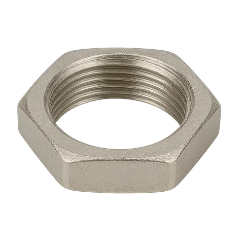 Контргайка никелированная латунная Ду 25 1" ВР